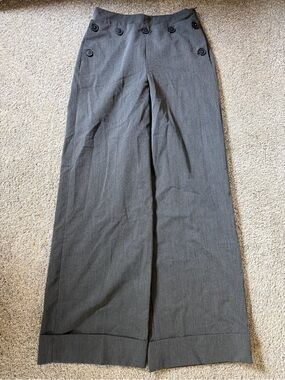 Zara Gray Wide Leg Women’s Trouser Dress Pants - sz XS
